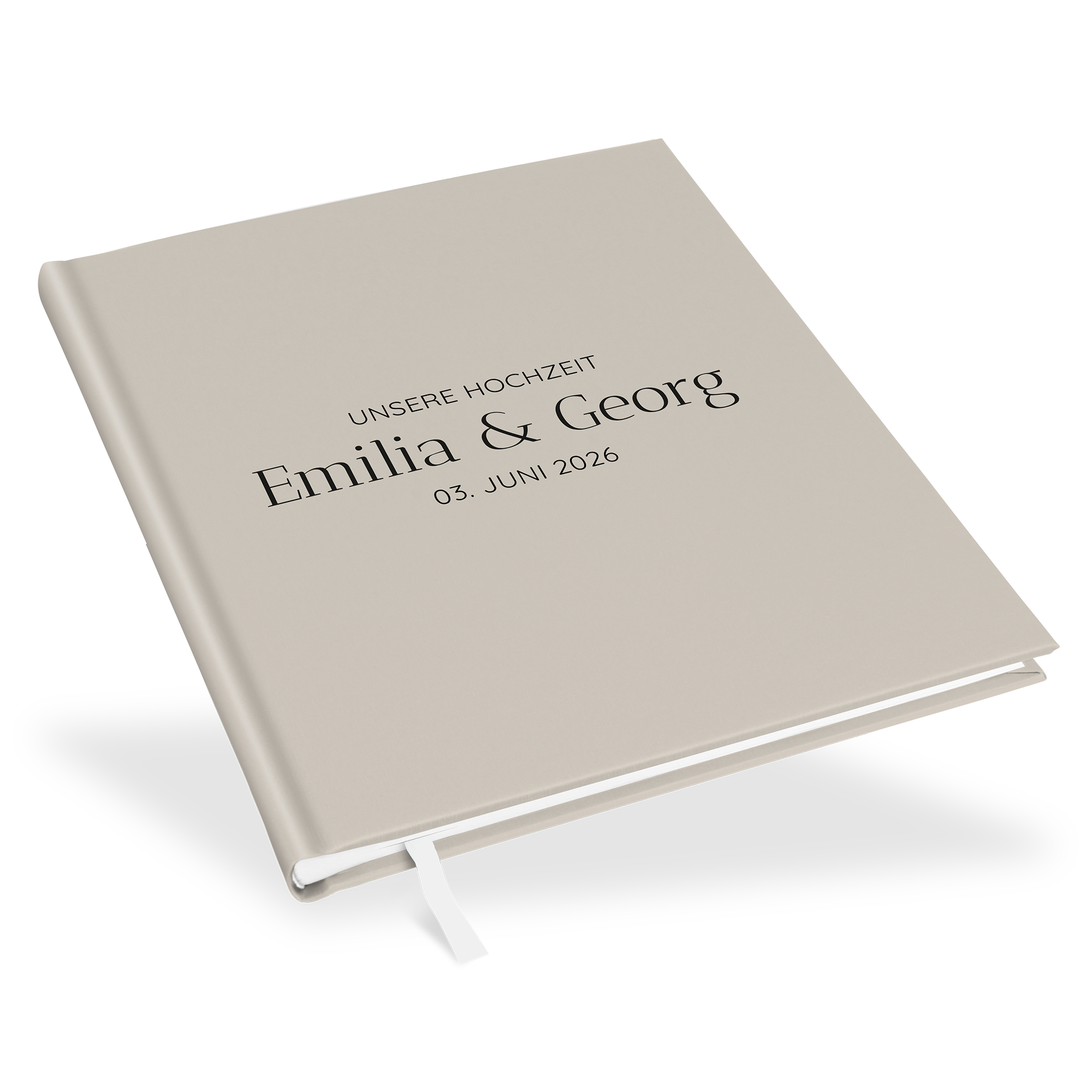 Erinnerungsbuch Hochzeit - Minimalistisch "Latte Macchiato"