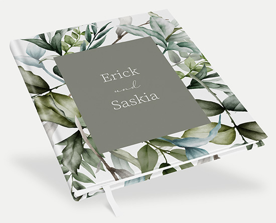 Erinnerungsbuch Hochzeit - Greenery "Calm Grove"