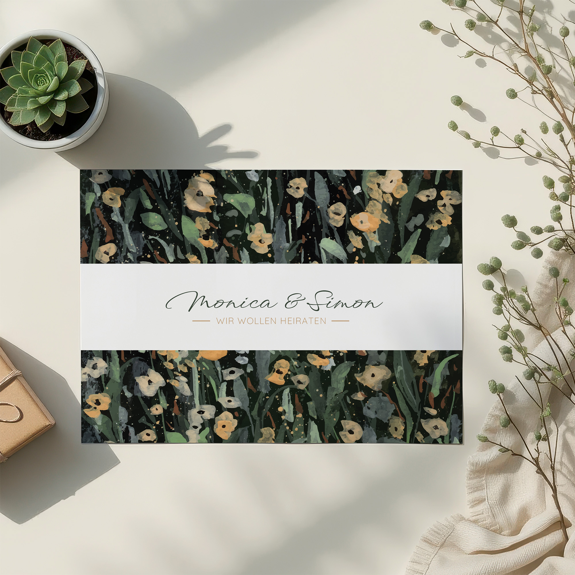 Postkarte DIN A6 im Querformat - Vintage "La Campagna"