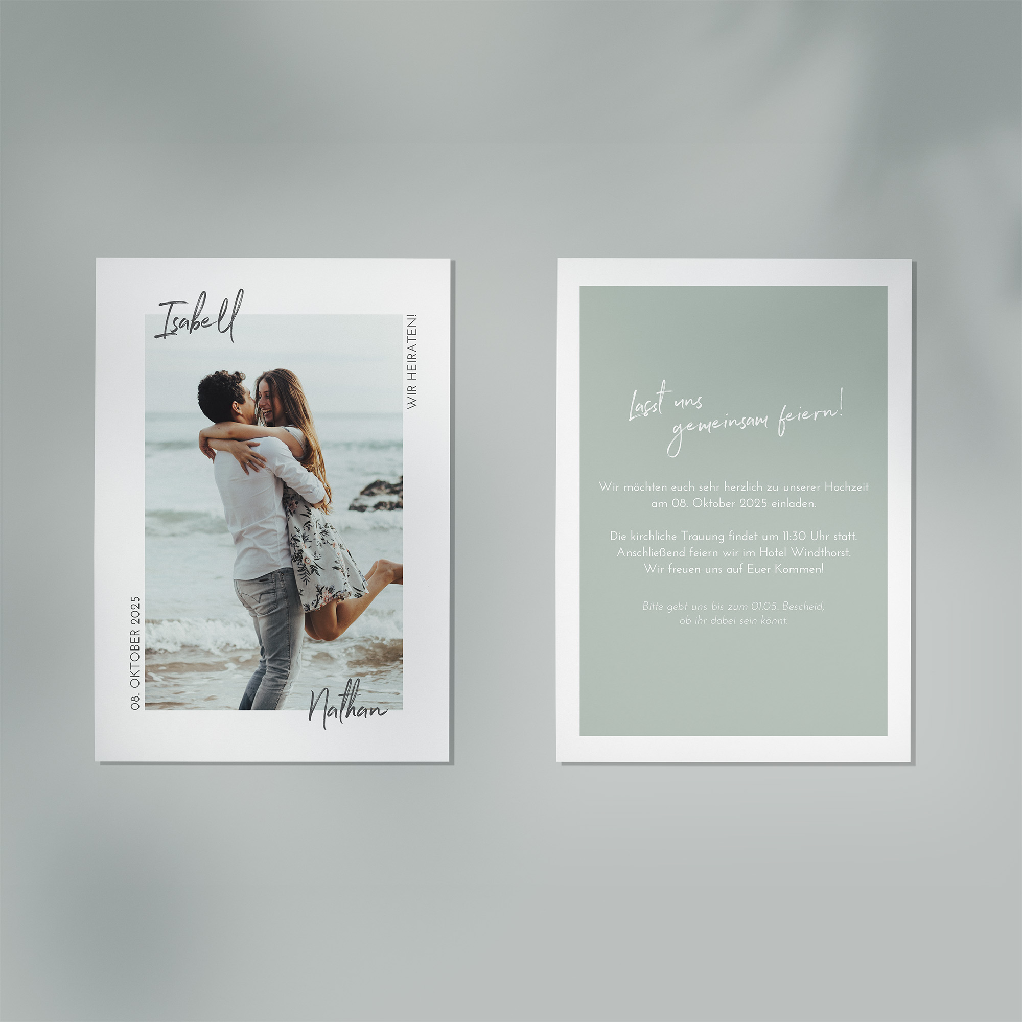 Postkarte DIN A6 im Hochformat - Minimalistisch "Florence"