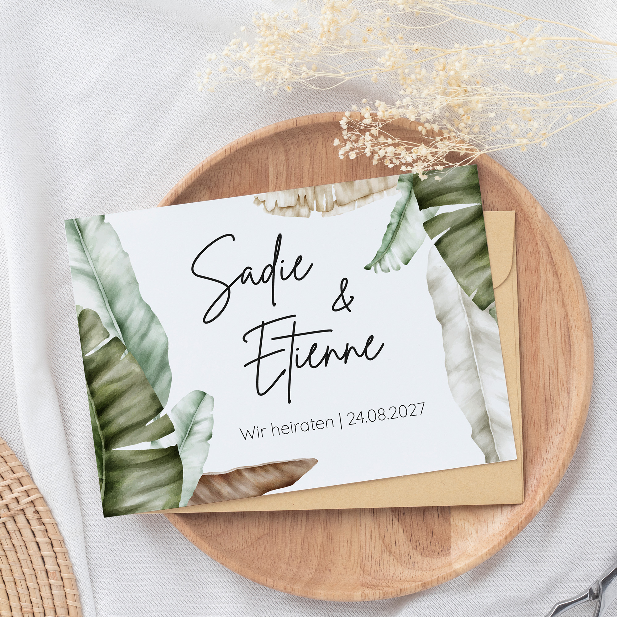 Postkarte DIN A6 im Querformat - Greenery - "Manila 01"