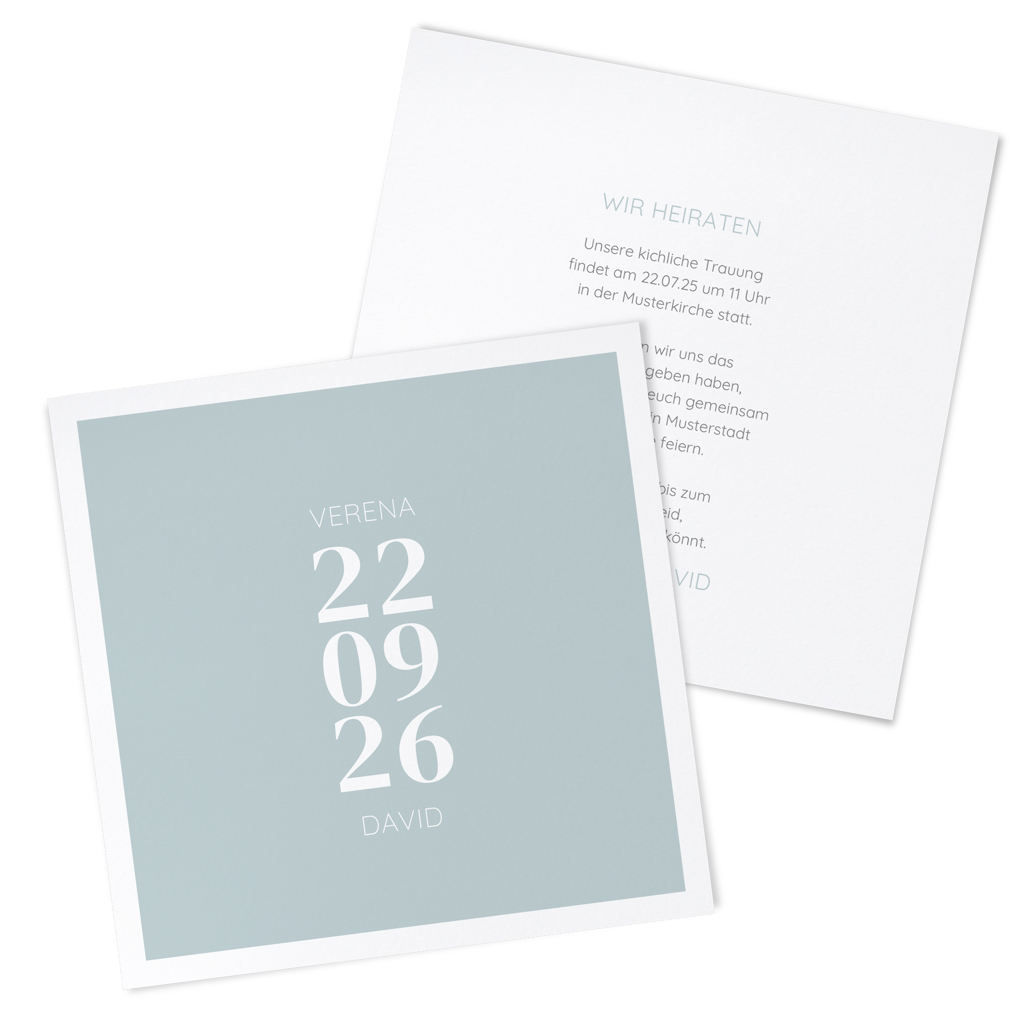 Postkarte Quadrat 148 x 148 mm - Minimalistisch "Lisbon"