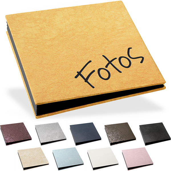 Blockalbum 12 x 12 cm, schwarze Inhaltsseiten, ohne Bilddurchstanzung