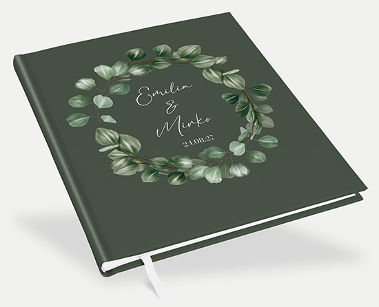 Erinnerungsbuch Hochzeit - Greenery "Tropical Frame"