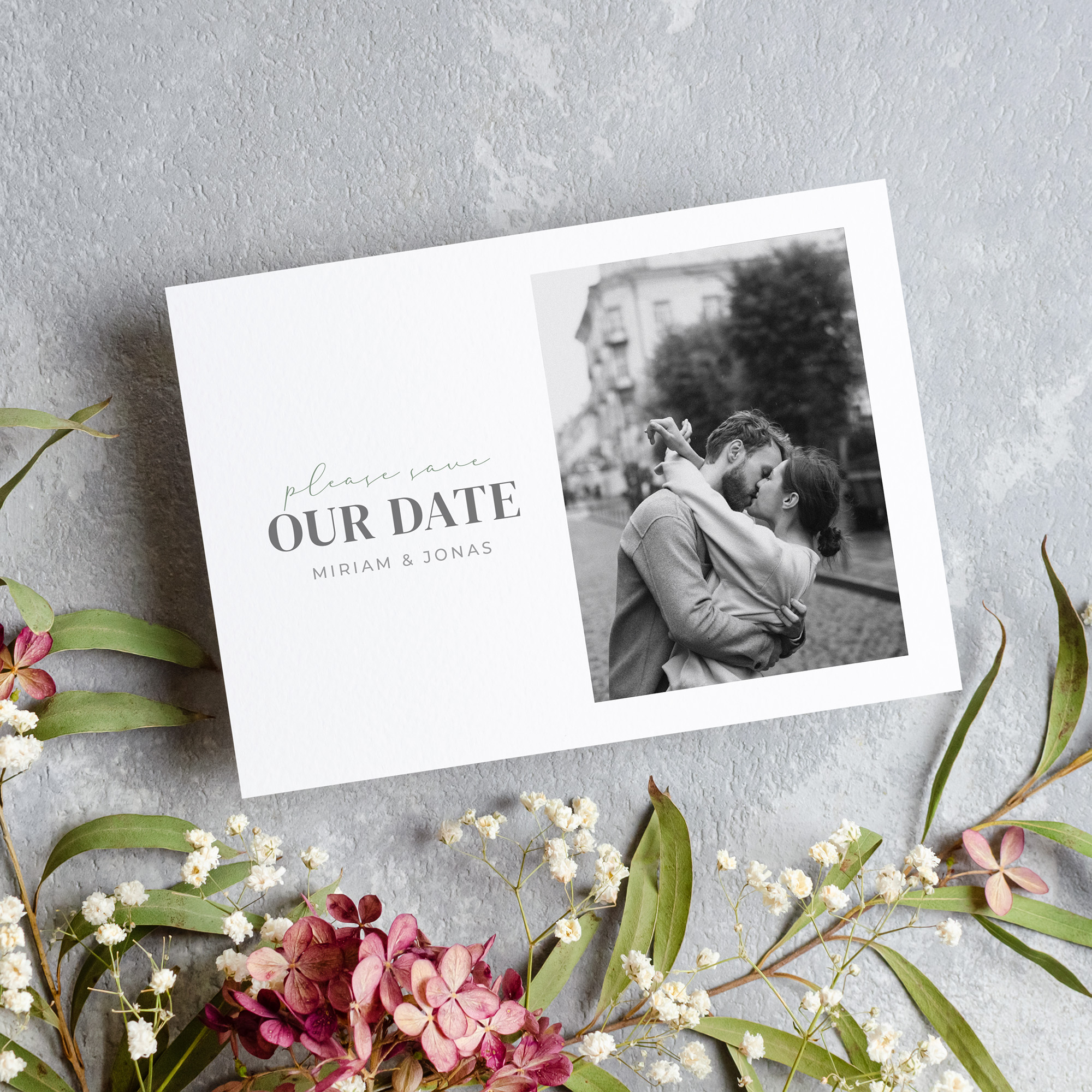 Postkarte DIN A6 im Querformat - Minimalistisch "Berlin"