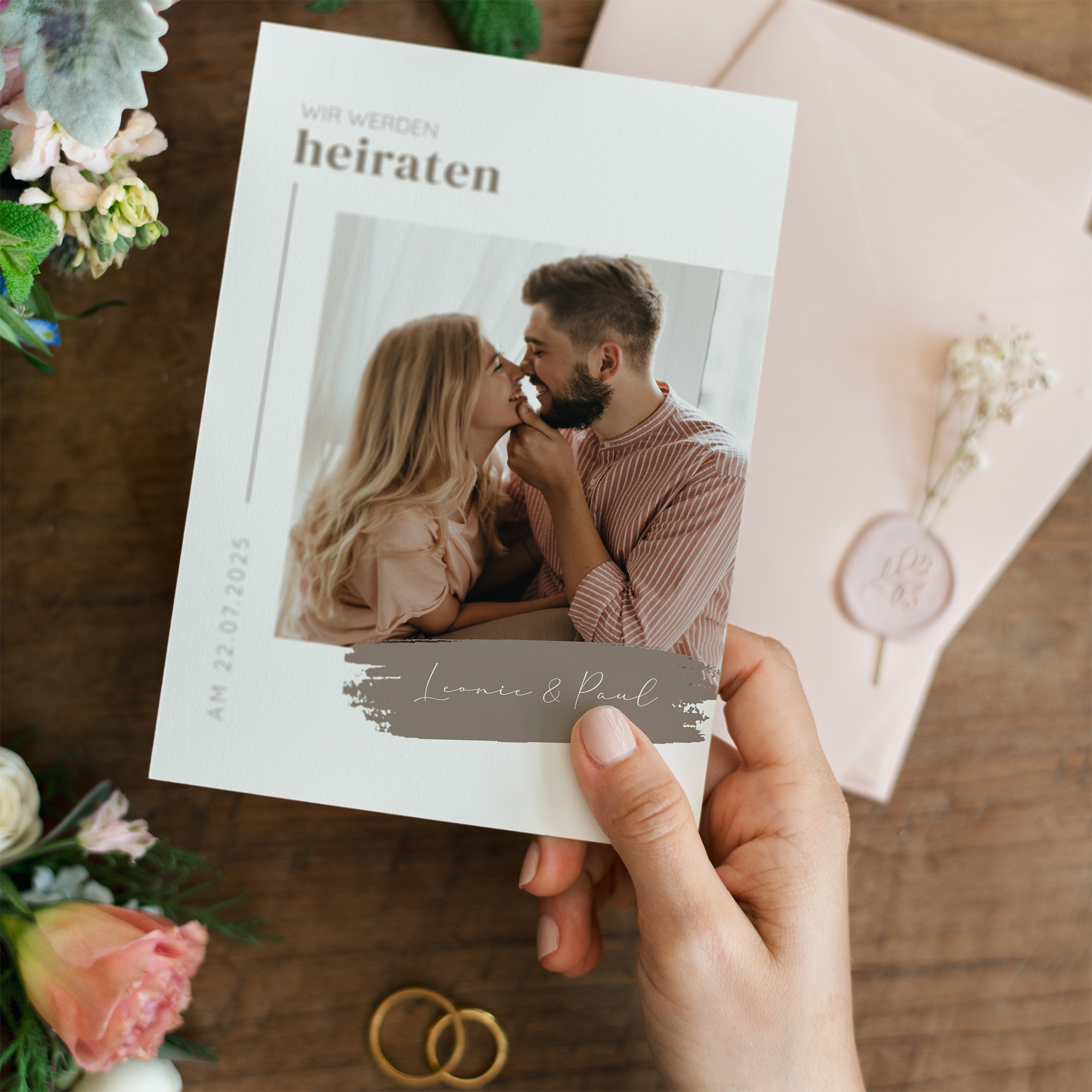 Postkarte DIN A6 im Hochformat - Minimalistisch "Copenhagen"