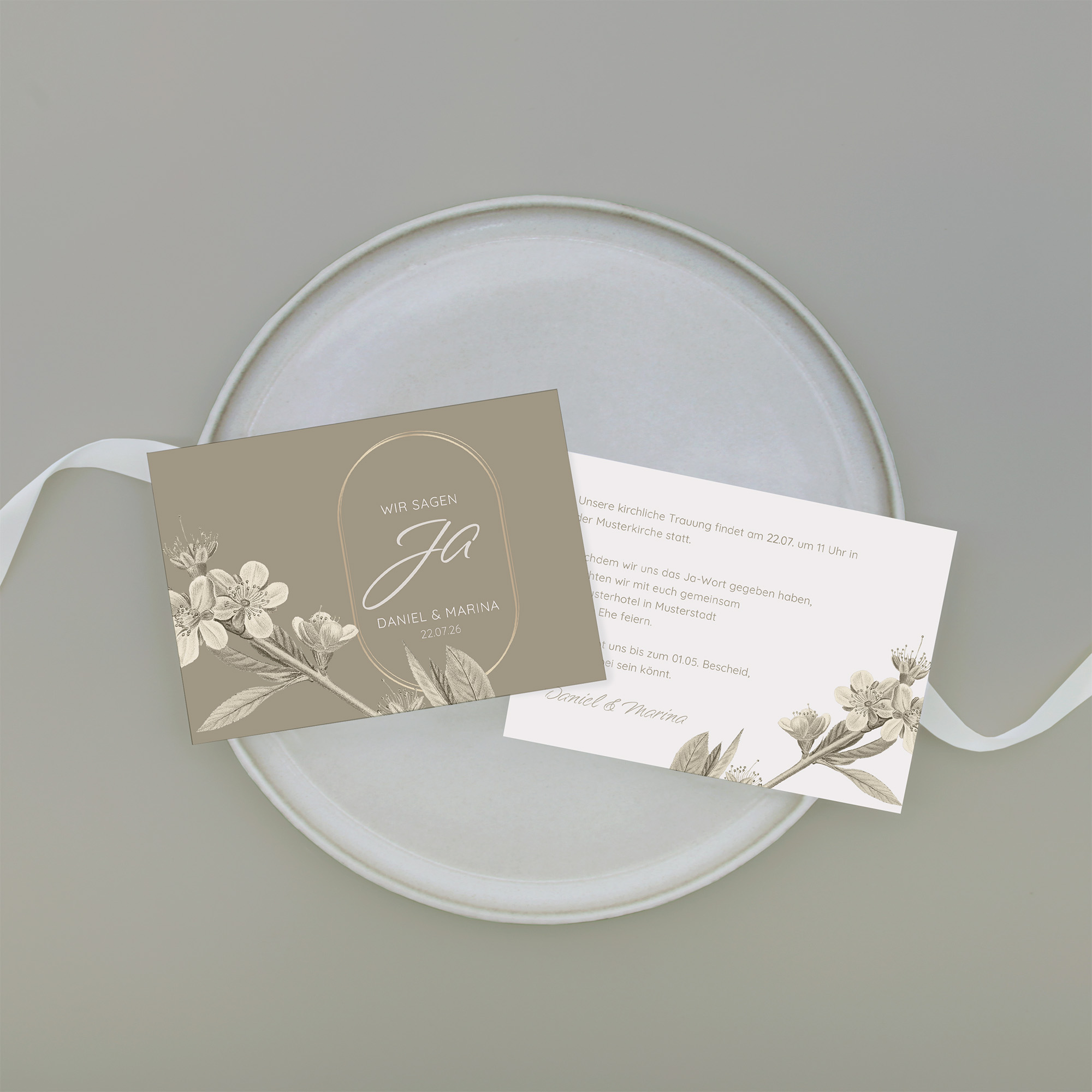 Postkarte DIN A6 im Querformat - Floral "Classic Flora"