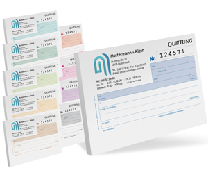 Quittungsblock #5 optional nummeriert