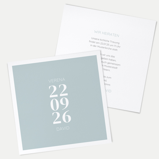 Postkarte Quadrat 148 x 148 mm - Minimalistisch "Lisbon"