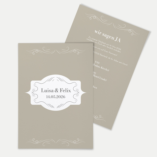 Postkarte DIN A6 im Hochformat - Vintage "Antique Peony"