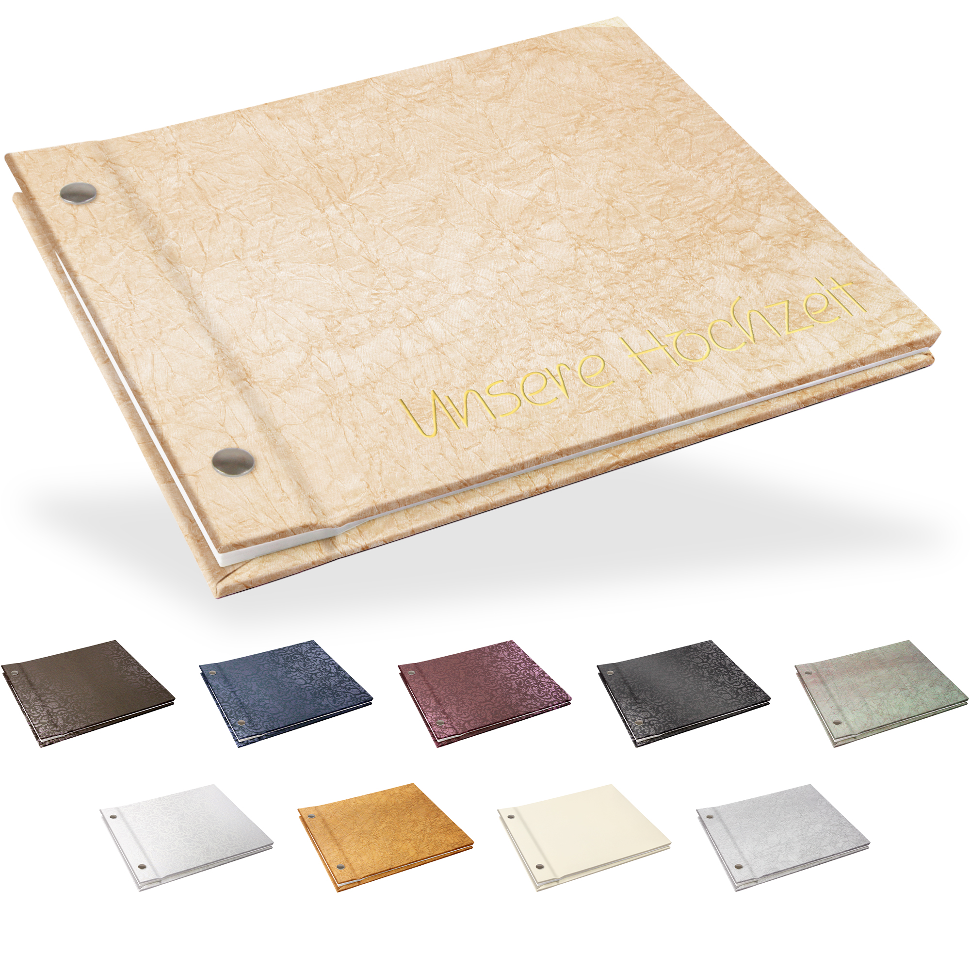 Portraitalbum Trend-Line, Format 19 x 17 cm, ohne Bildausschnitt, Weiß