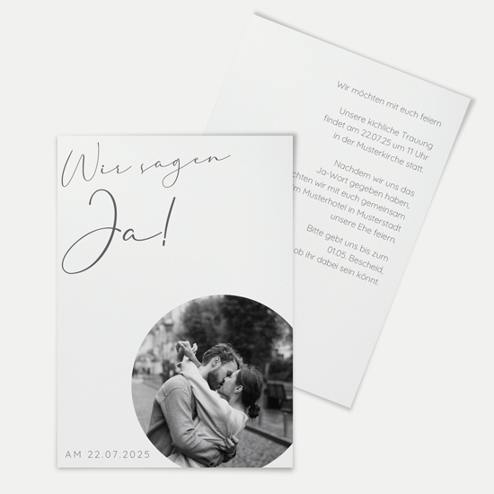 Postkarte DIN A6 im Hochformat - Minimalistisch "Paris"