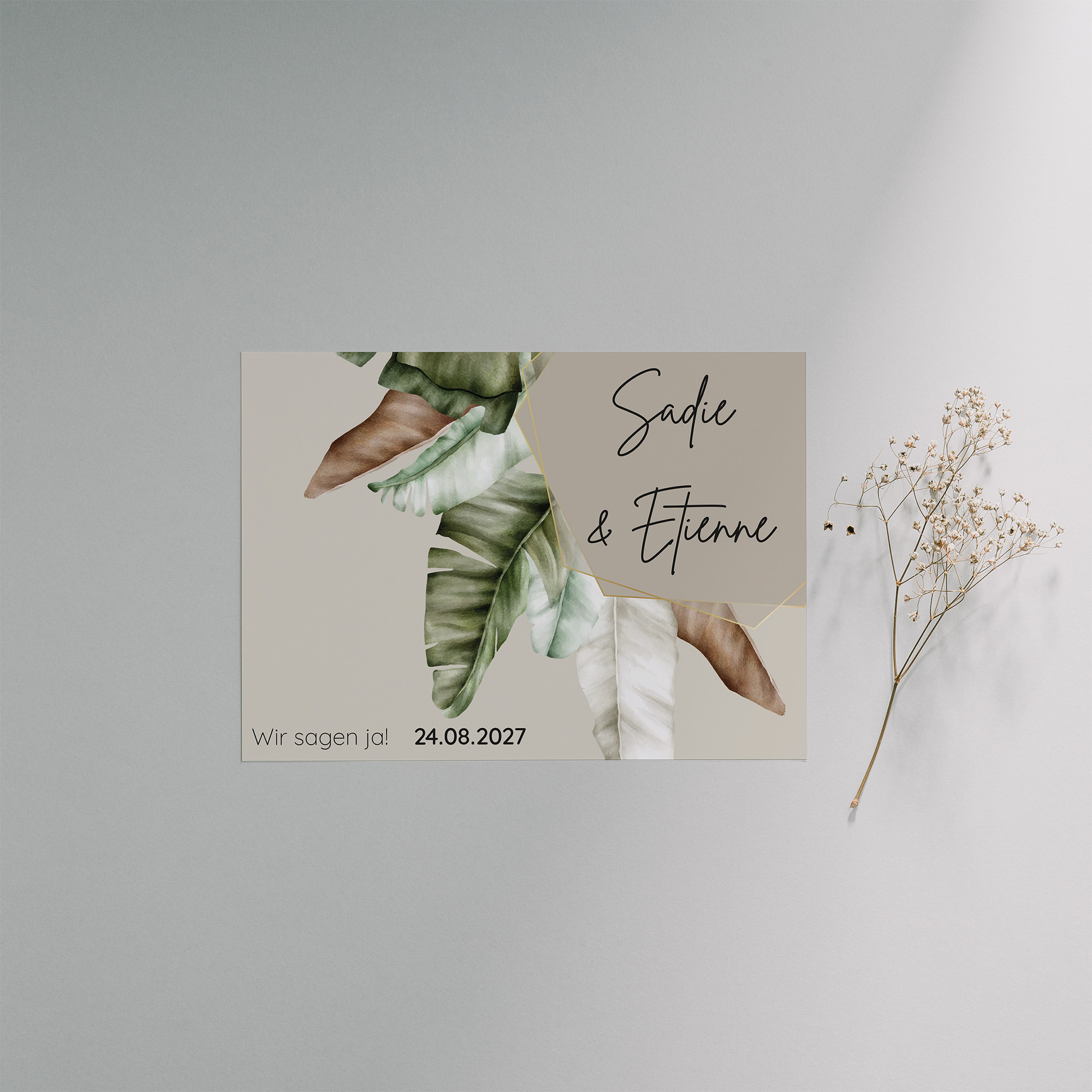 Postkarte DIN A6 im Querformat - Greenery - "Manila 02"