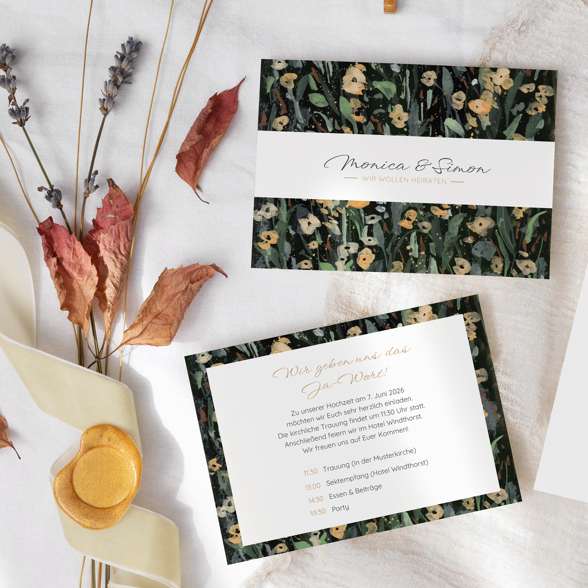 Postkarte DIN A6 im Querformat - Vintage "La Campagna"