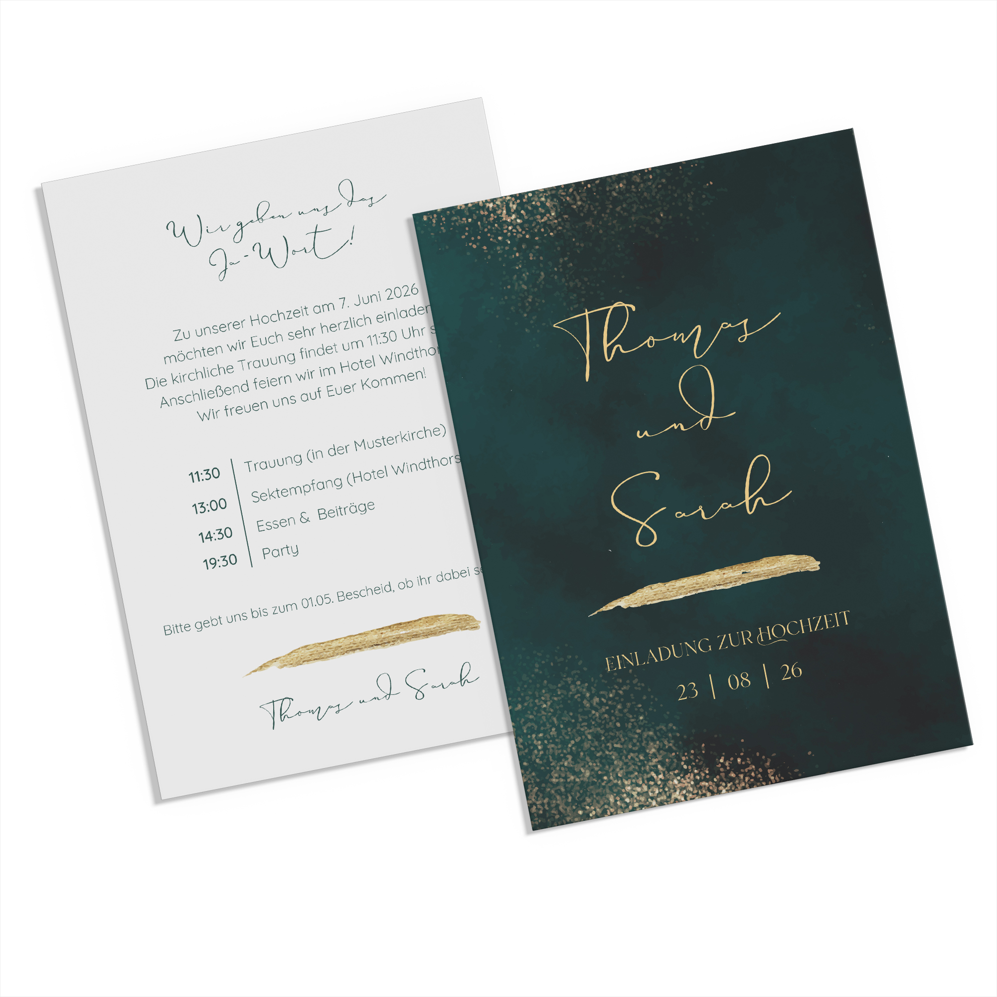 Postkarte DIN A6 im Hochformat - Vintage "Velvet Night"