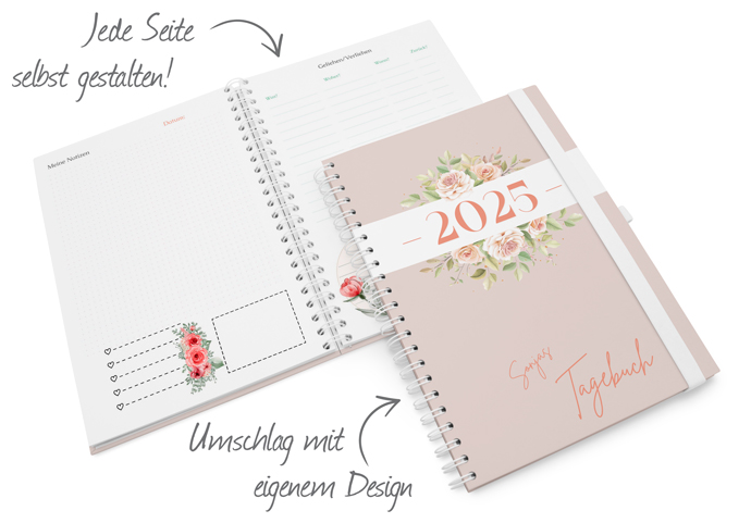 Notizbuch DIN A4 Wire-O personalisiert