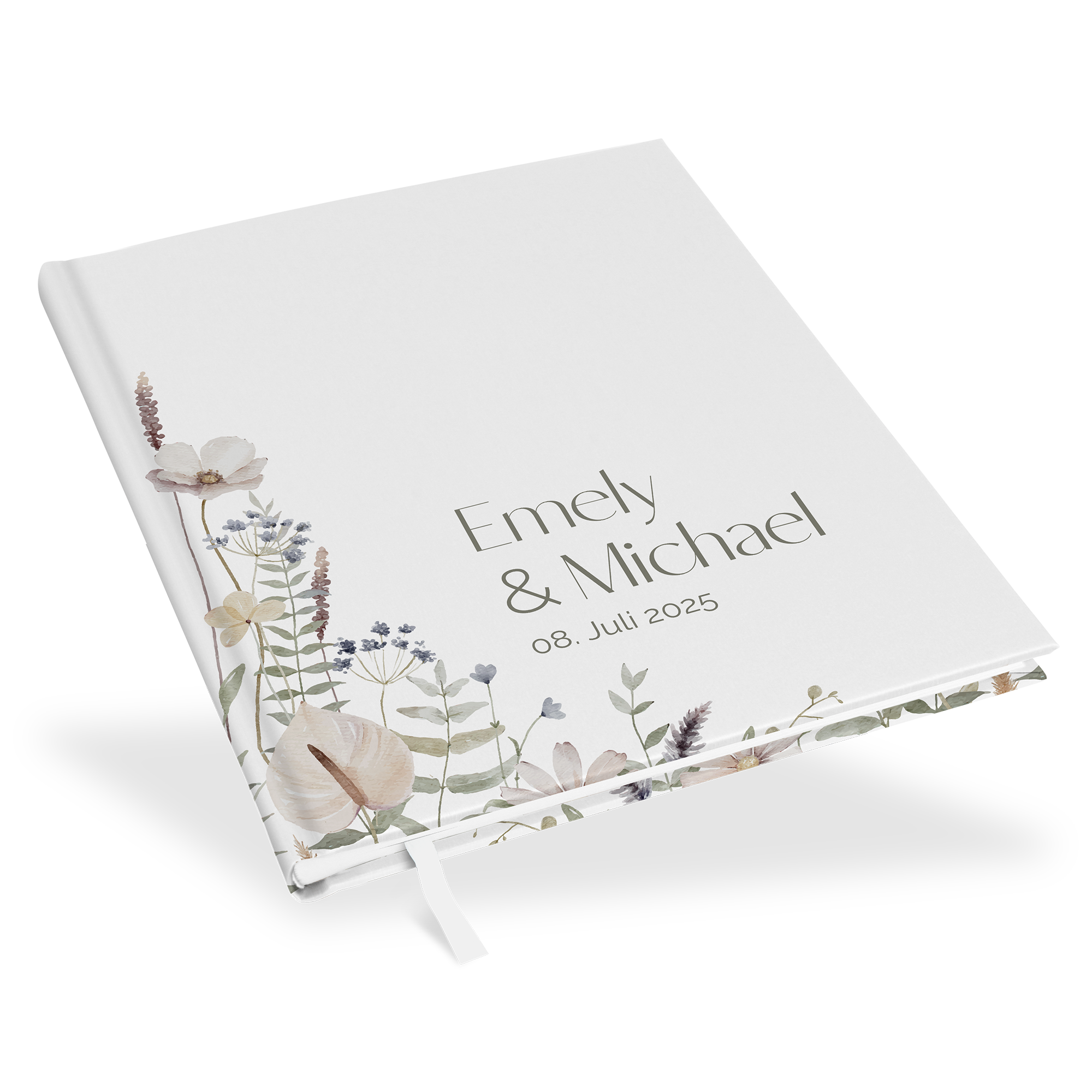Erinnerungsbuch Hochzeit - Boho "Pastel Bloom"