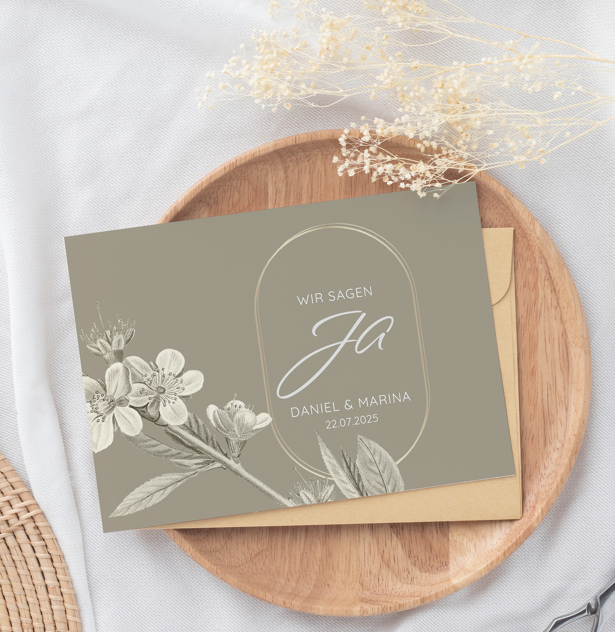 Postkarte DIN A6 im Querformat - Floral "Classic Flora"