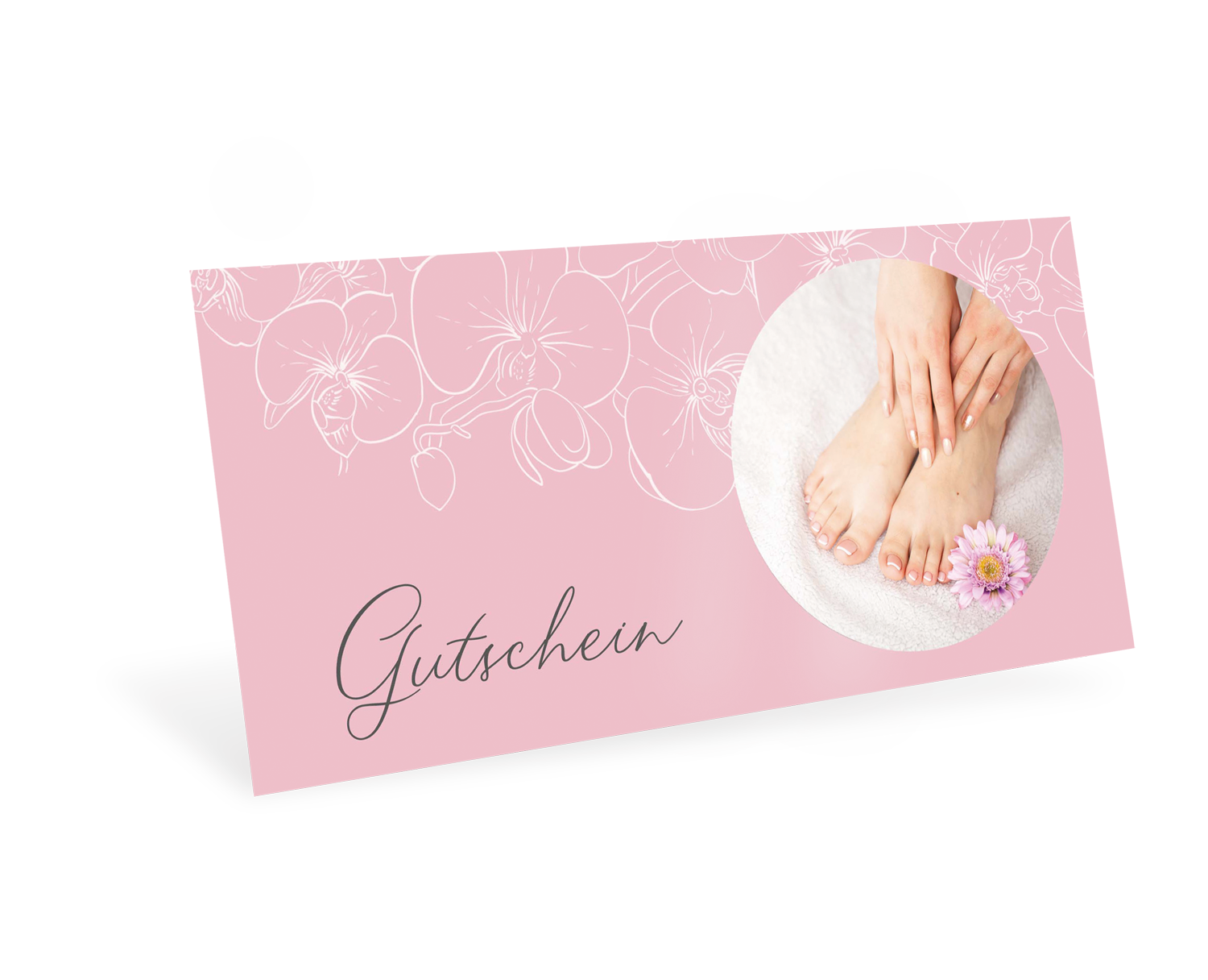 Gutscheinkarte Classic "Pink Feet" individuell