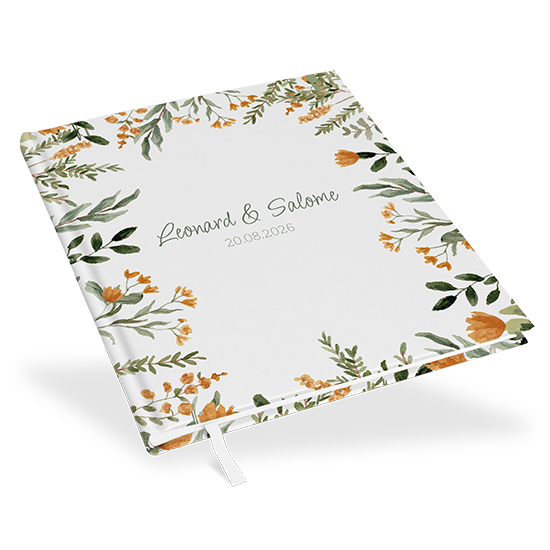 Gästebuch Hochzeit - Floral "Warm Botanicals"