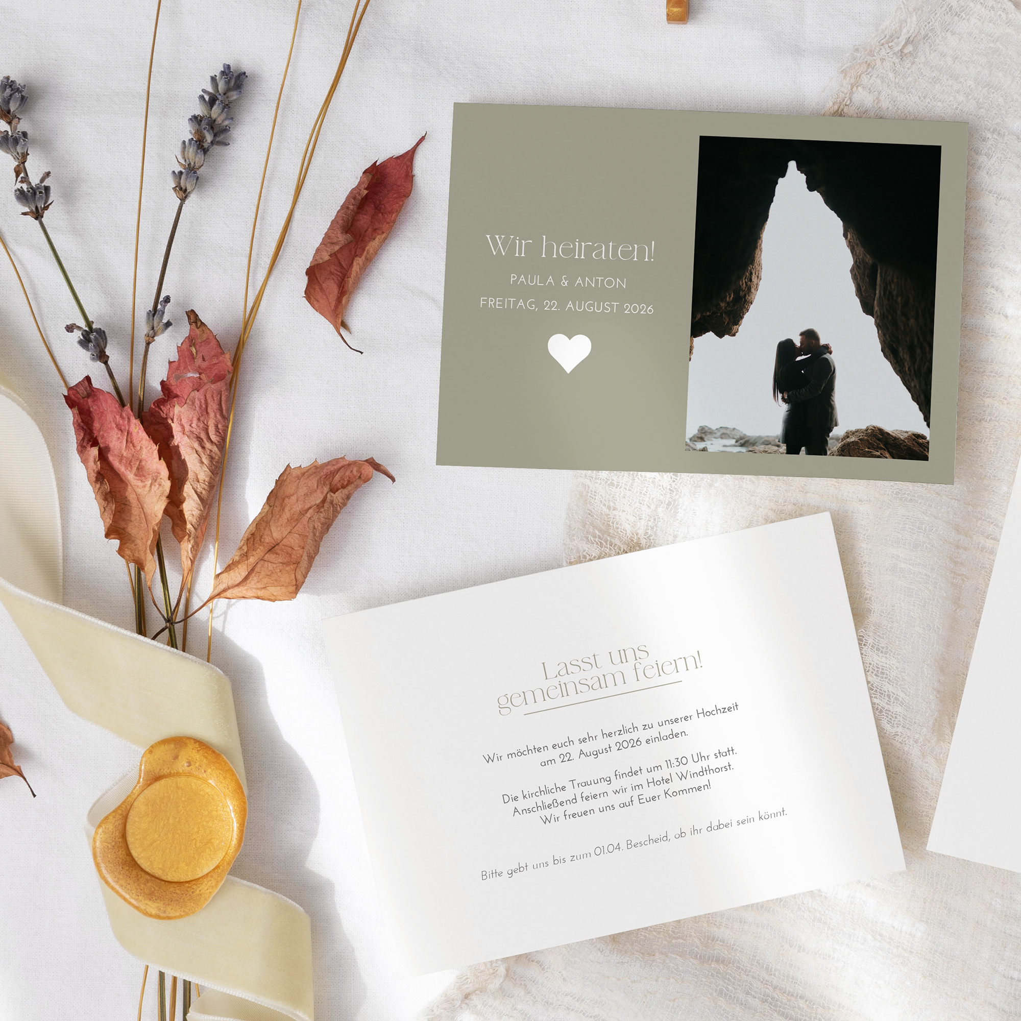 Postkarte DIN A6 im Querformat - Minimalistisch "Vienna"