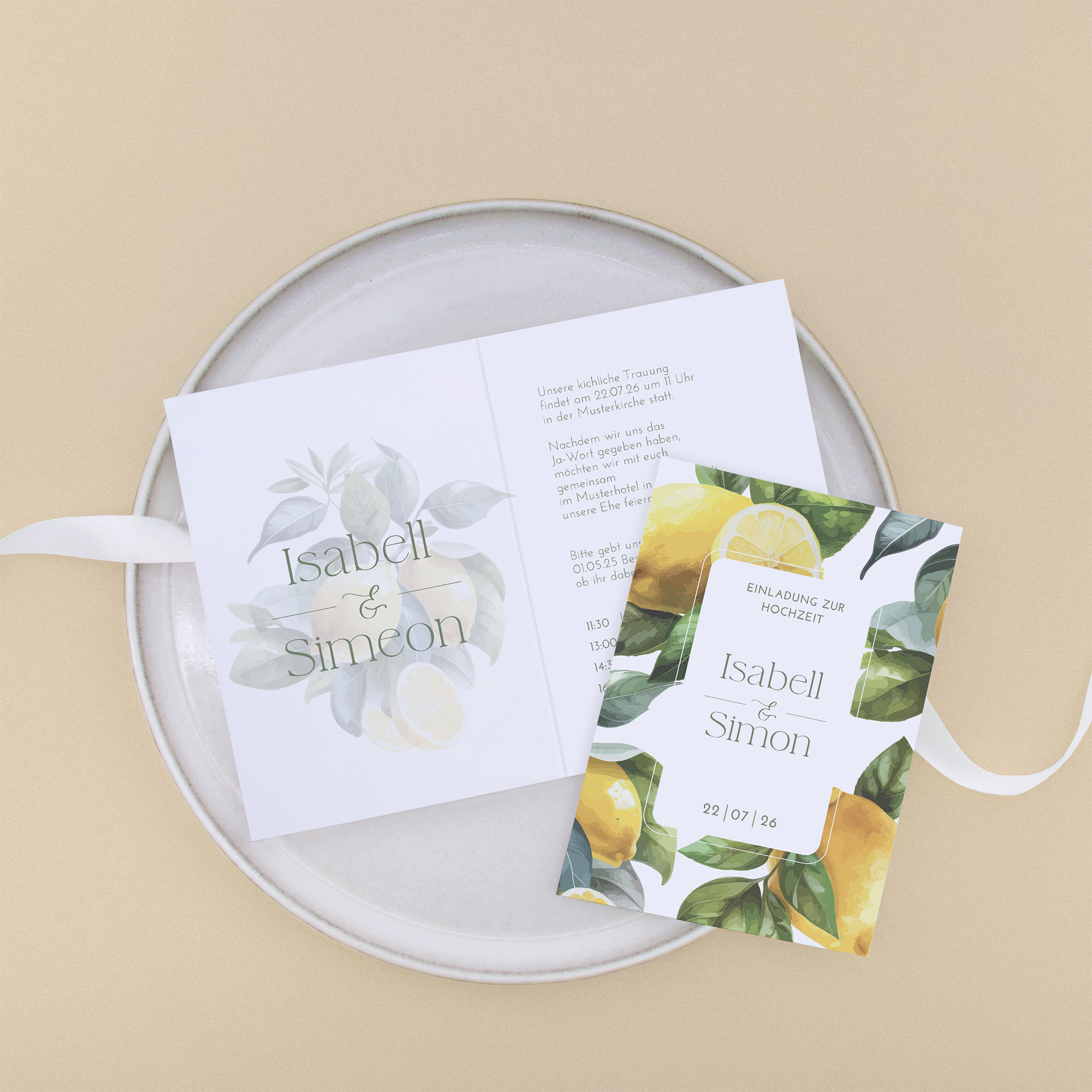 Klappkarte DIN A6 im Hochformat - Floral "Tuscan Bloom"