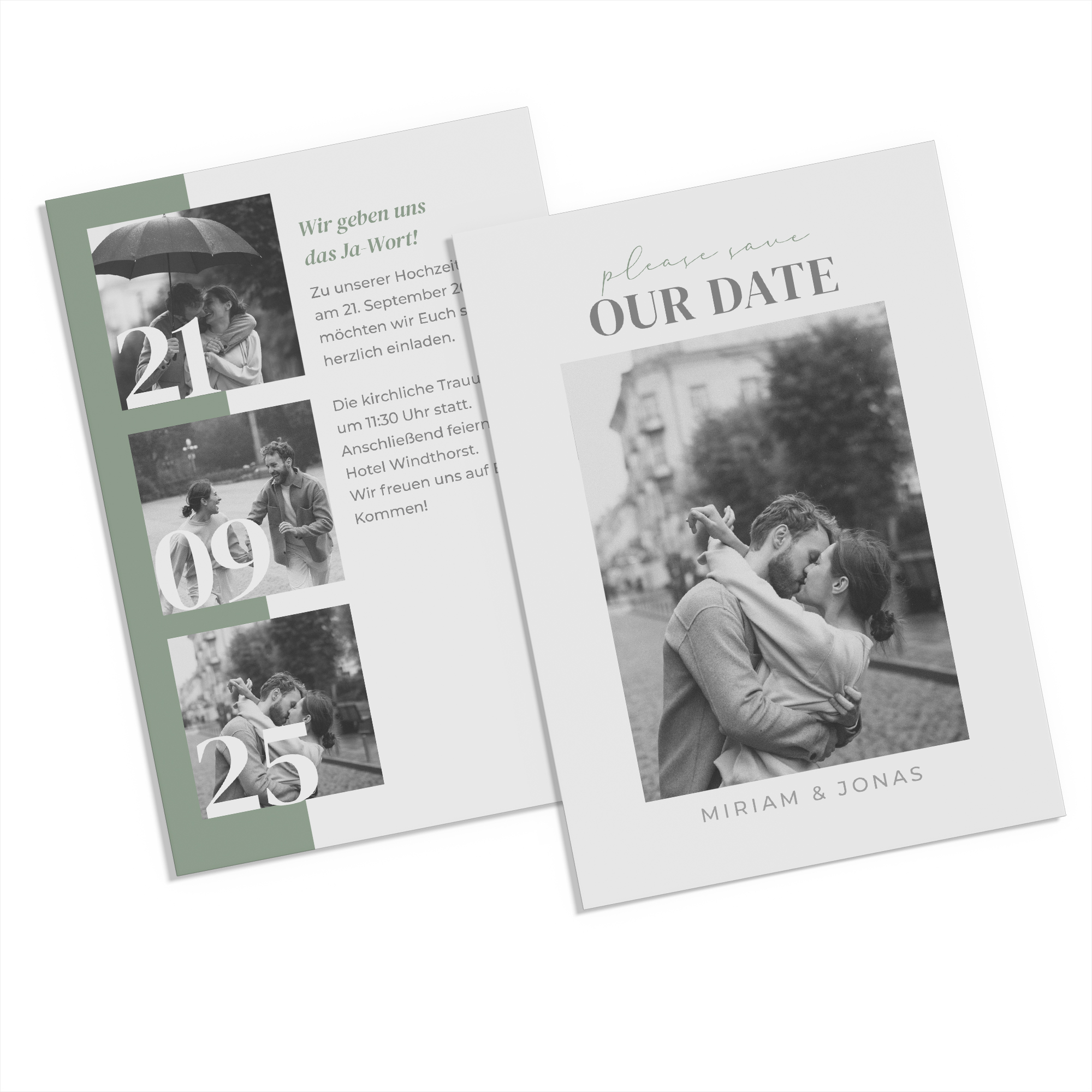 Postkarte DIN A6 im Hochformat - Minimalistisch "Berlin"