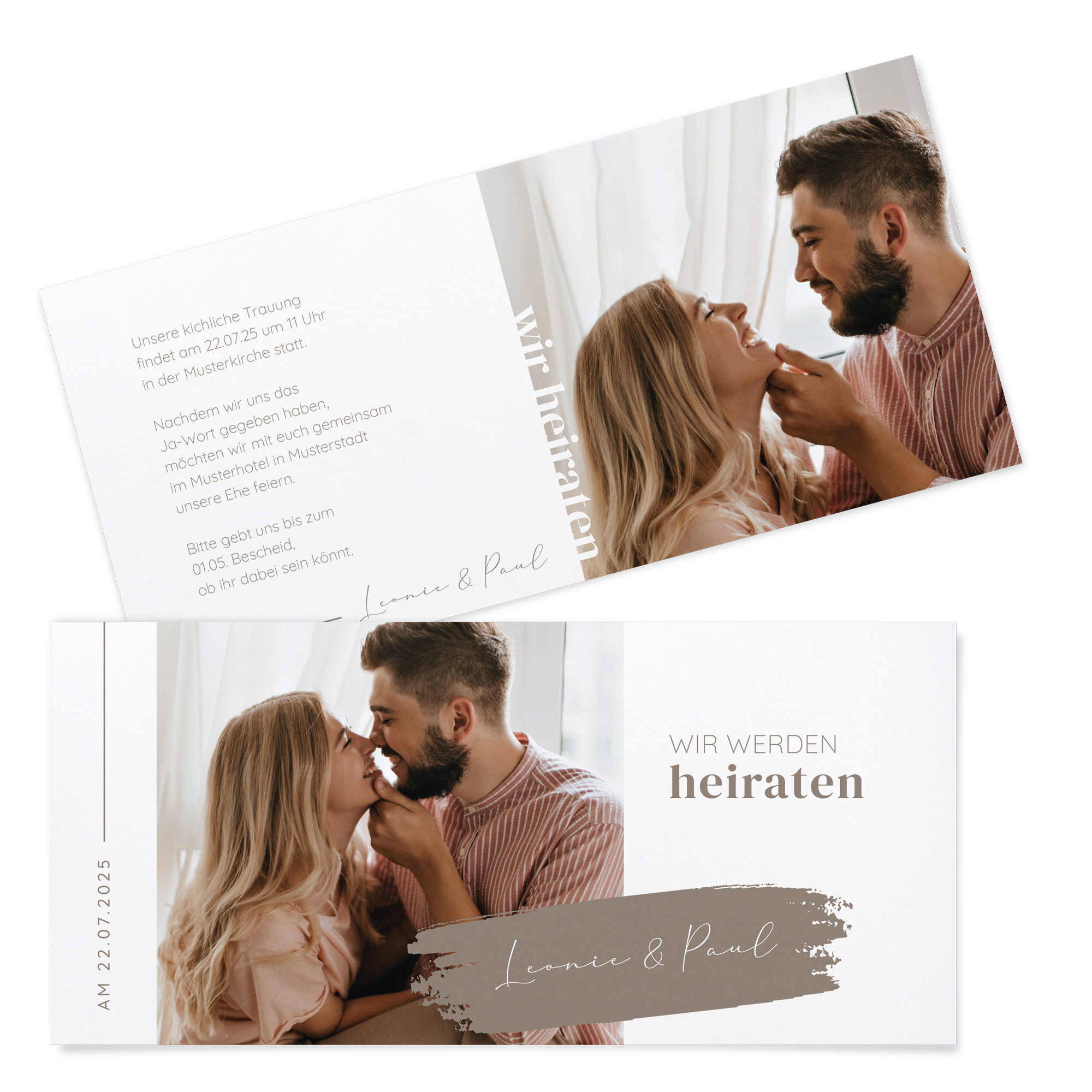 Postkarten DIN lang im Querformat 210 x 98 mm - Minimalistisch "Copenhagen"