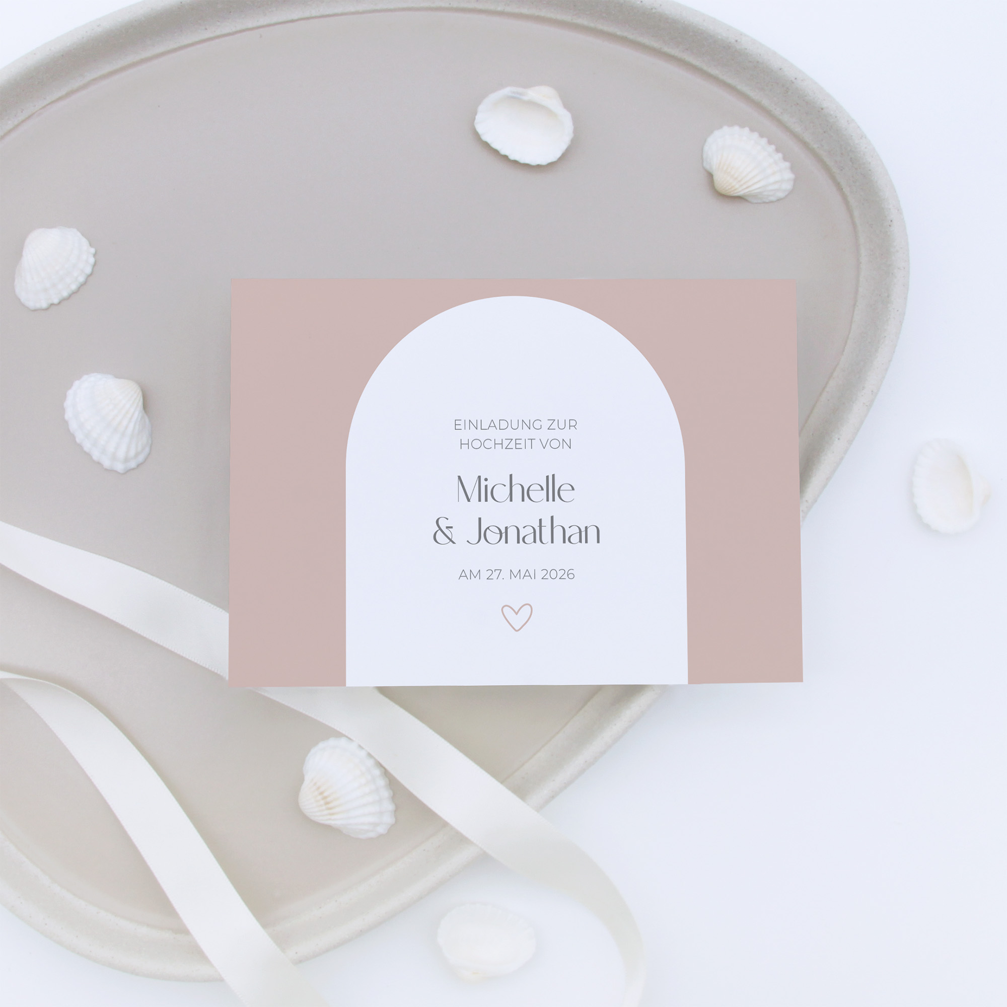 Postkarte DIN A6 im Querformat - Minimalistisch "Lille"