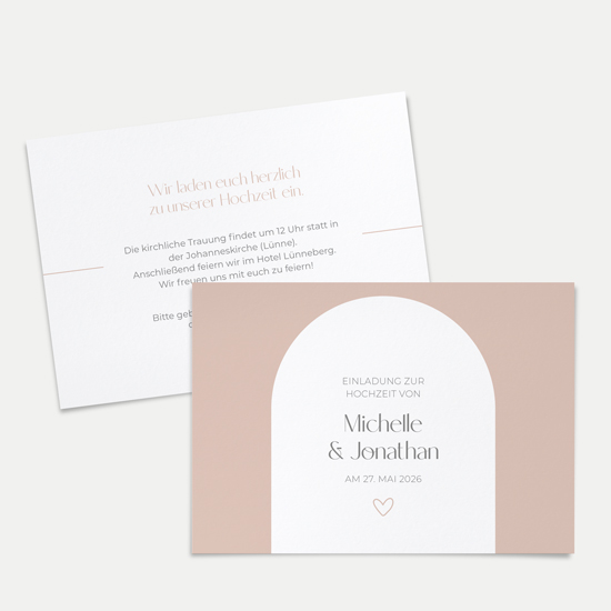 Postkarte DIN A6 im Querformat - Minimalistisch "Lille"