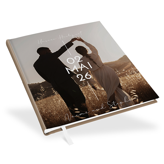 Erinnerungsbuch Hochzeit - Minimalistisch "Still Lines"