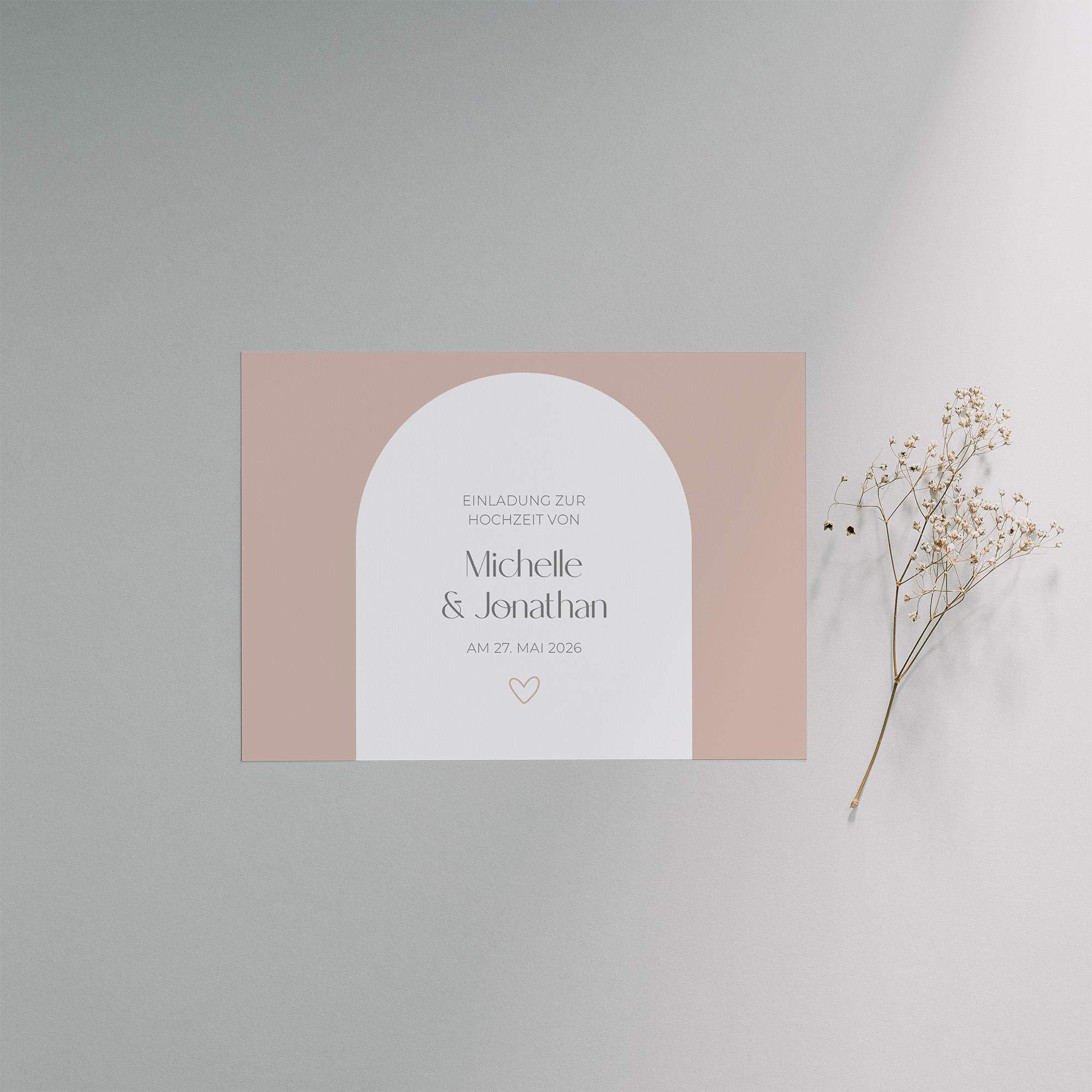 Postkarte DIN A6 im Querformat - Minimalistisch "Lille"