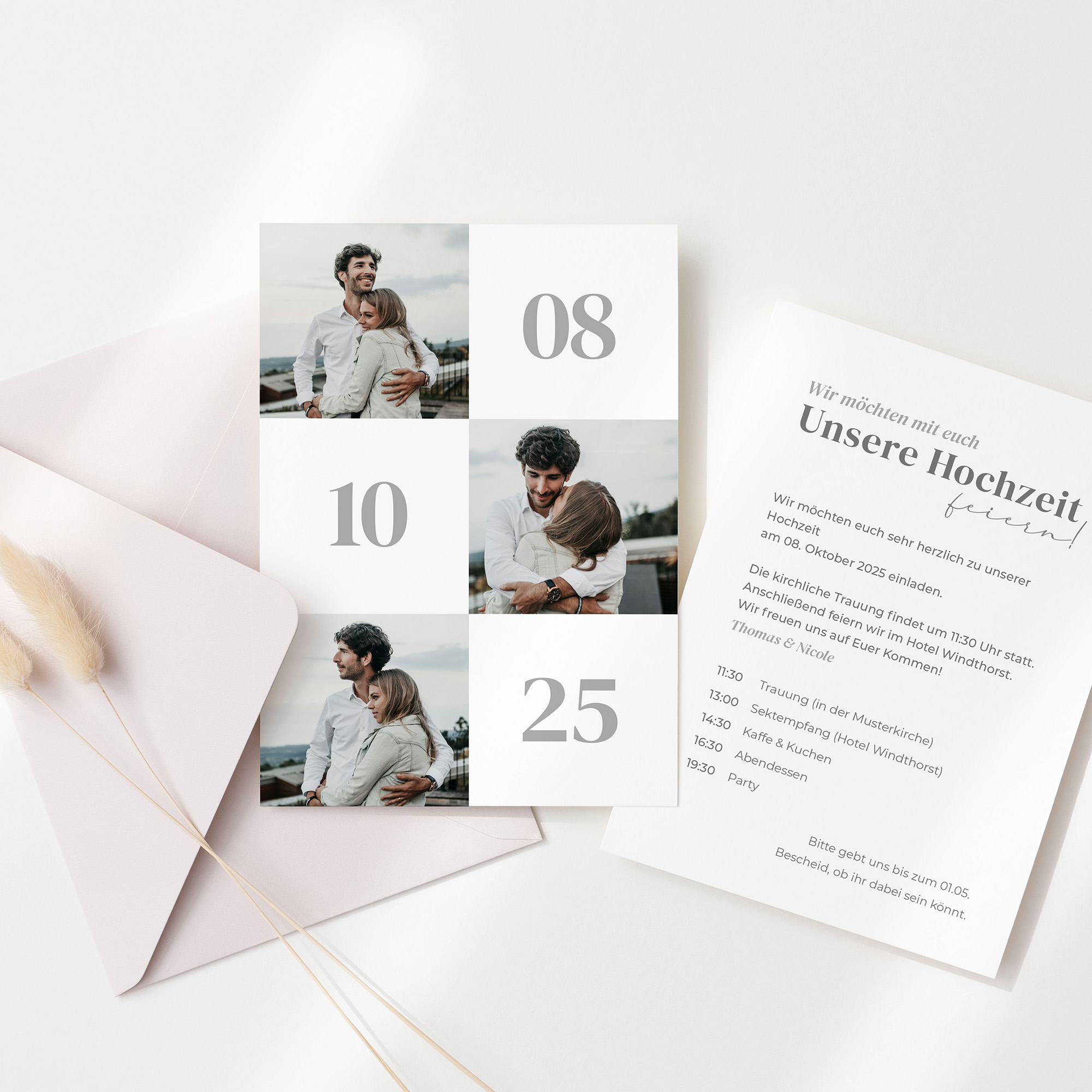 Postkarte DIN A6 im Hochformat - Minimalistisch "Oslo"