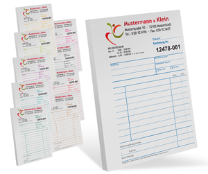 Quittungsblock #3 optional nummeriert