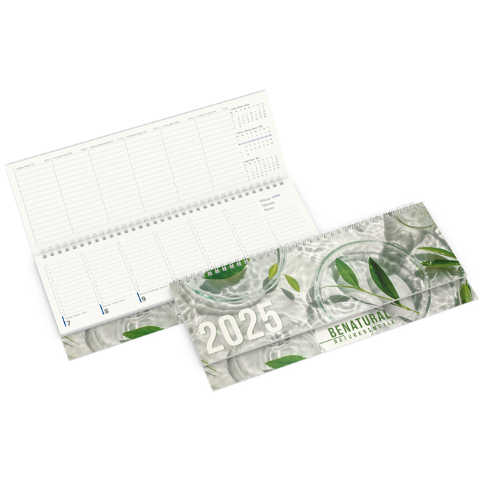 Tischquerkalender Business-Standard Softcover Recycling