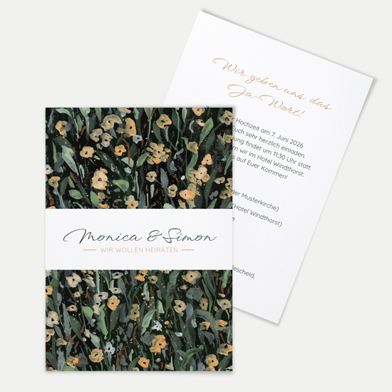 Postkarte DIN A6 im Hochformat - Vintage "La Campagna"