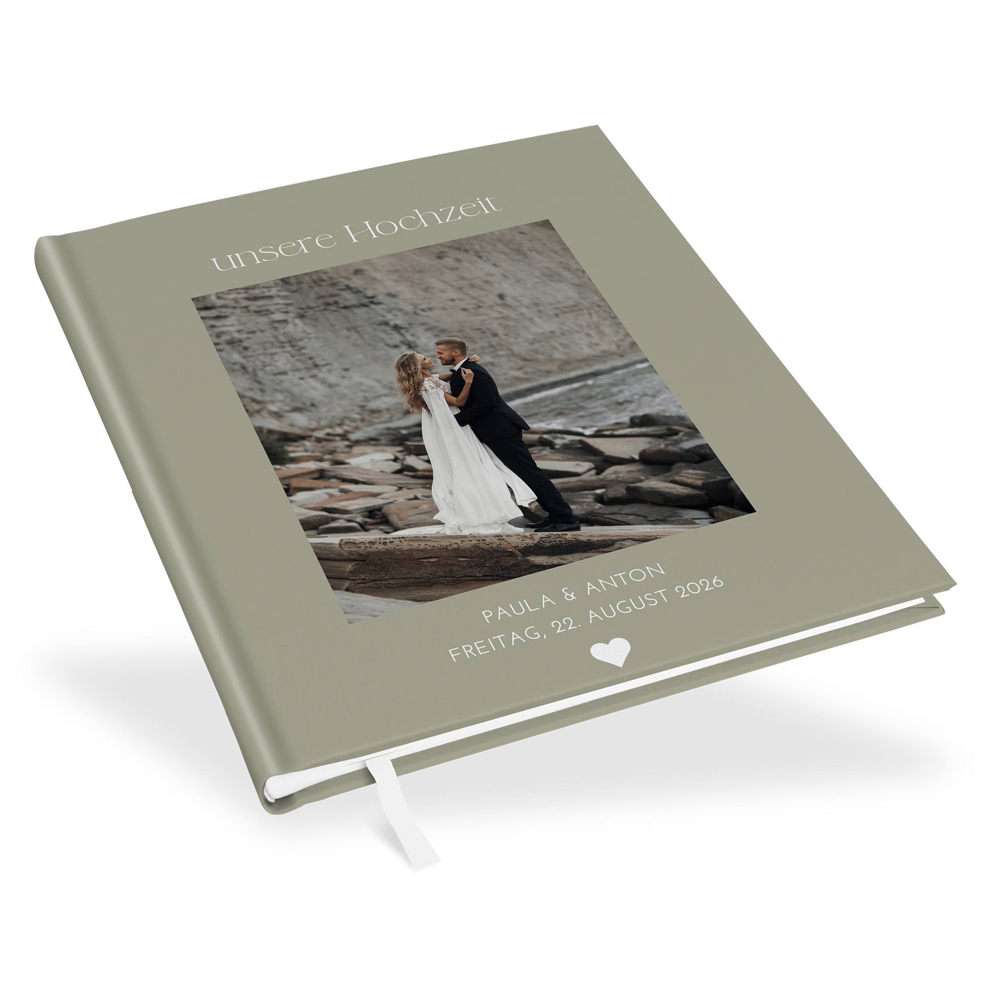 Erinnerungsbuch Hochzeit - Minimalistisch "Vienna"