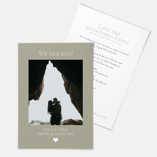 Postkarte DIN A6 im Hochformat - Minimalistisch "Vienna"