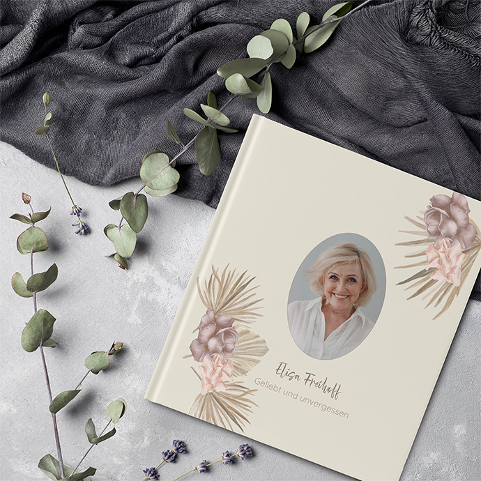 Kondolenzbuch -  Boho Minimal