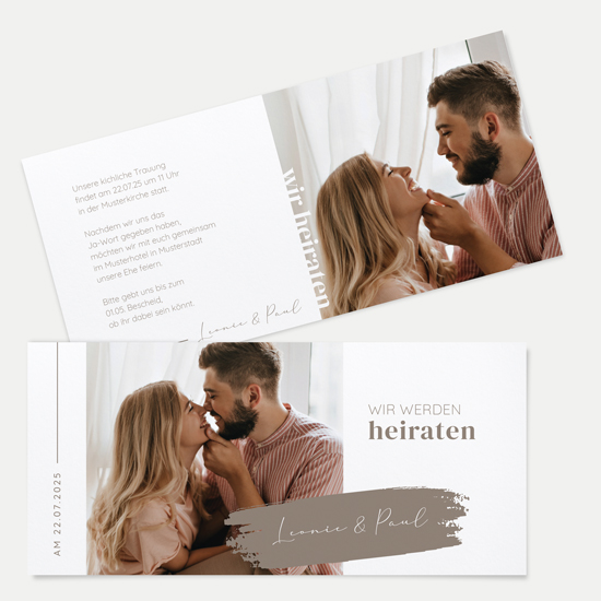 Postkarten DIN lang im Querformat 210 x 98 mm - Minimalistisch "Copenhagen"