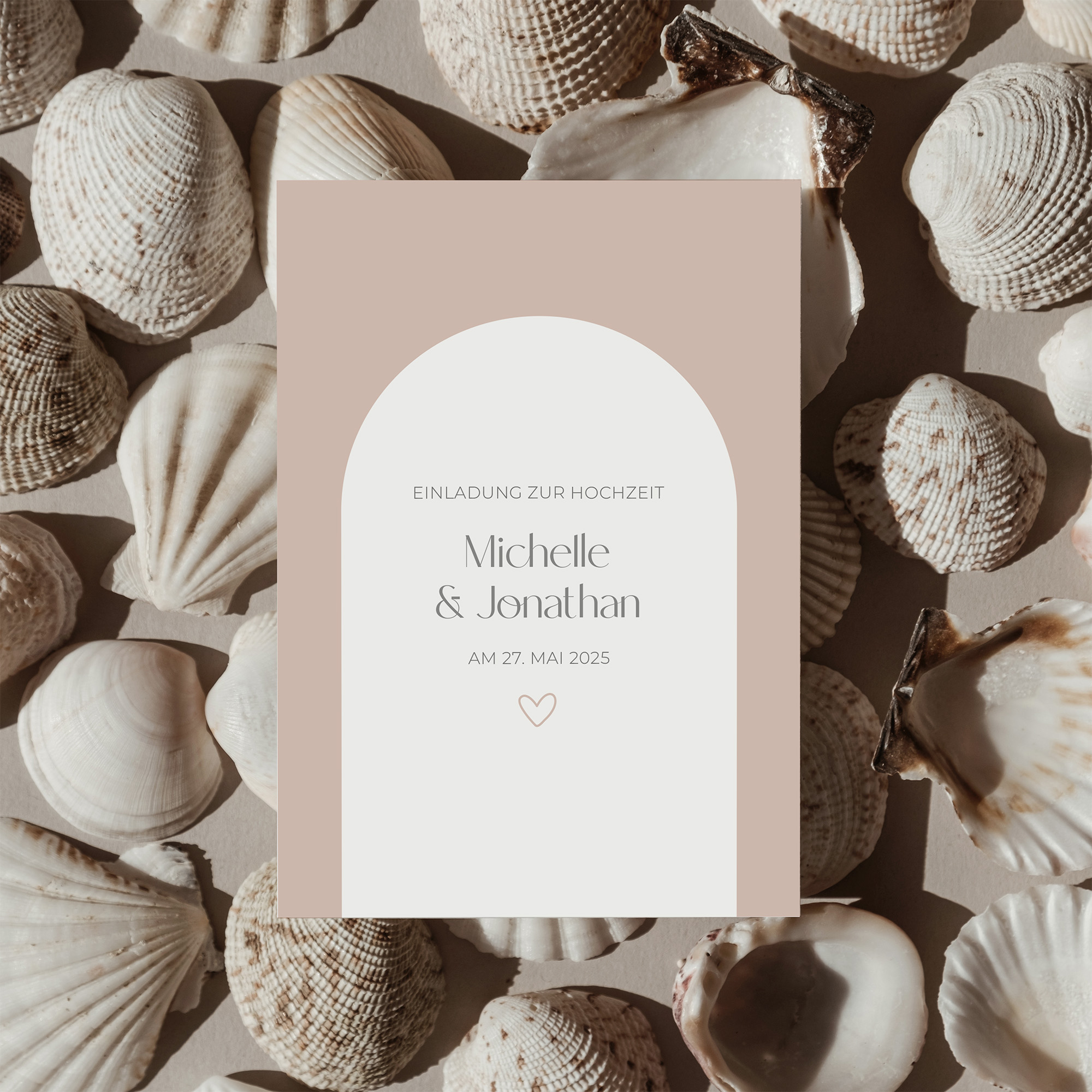 Postkarte DIN A6 im Hochformat - Minimalistisch "Lille"