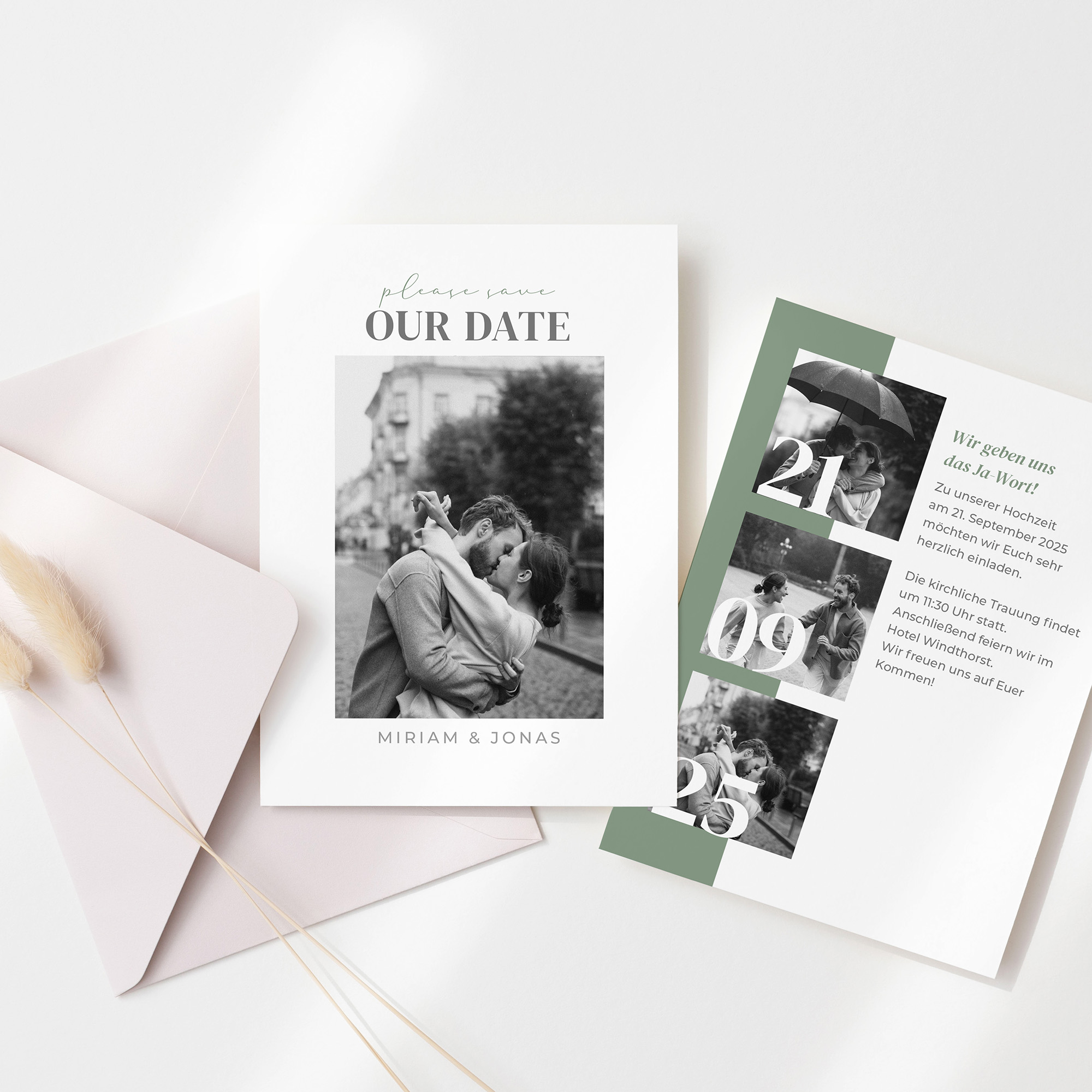 Postkarte DIN A6 im Hochformat - Minimalistisch "Berlin"