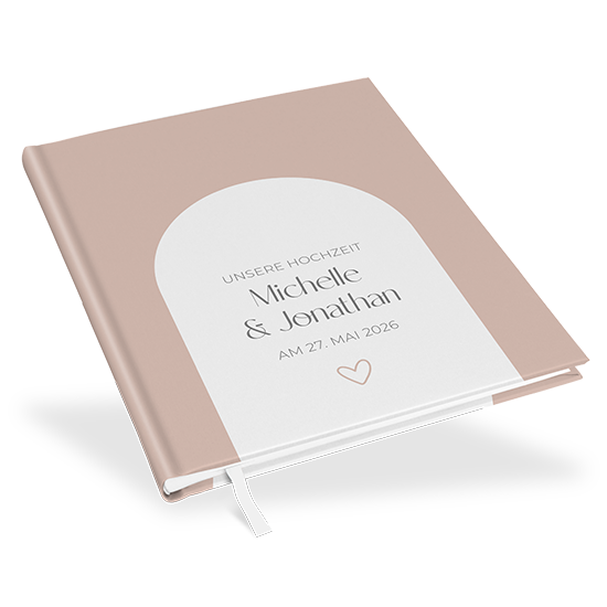 Gästebuch Hochzeit - Minimalistisch "Lille"
