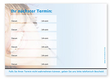 Terminzettel "healthy Smiles" - 6 Termine