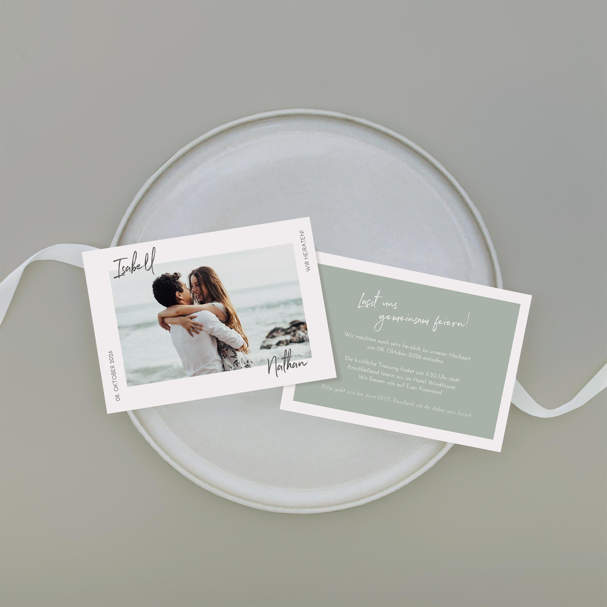 Postkarte DIN A6 im Querformat - Minimalistisch "Florence"