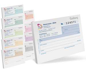 Quittungsblock #4 optional nummeriert